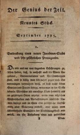 Der Genius der Zeit : ein Journal. 6. 1795