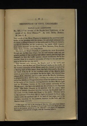 Institution of Civil Engineers.