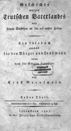 Erster Theil, [Schülerbd.]: [Erster Theil, [Schülerbd.]]
