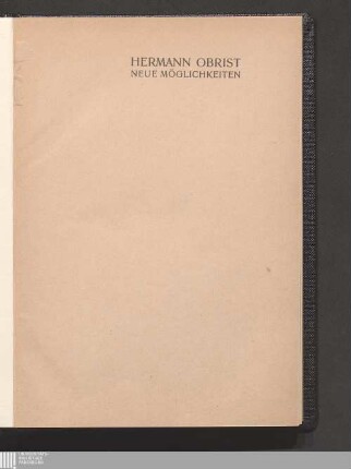 Neue Möglichkeiten in der bildenden Kunst : Essays