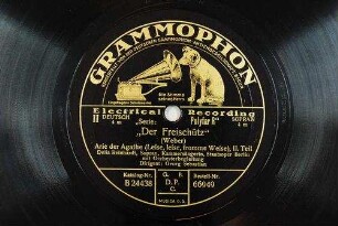 "Der Freischütz" : Arie der Agathe (Leise, leise, fromme Weise); II. Teil / (Weber)