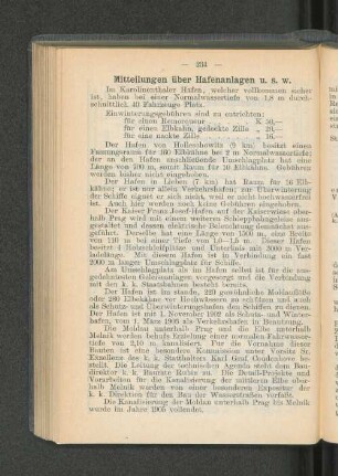 Mitteilungen über Hafenanlagen u. s. w.