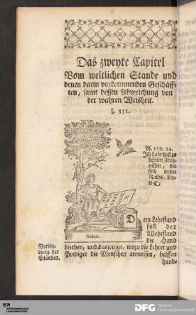 Das zweyte Capitel