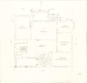 Fischer, Theodor; Würzburg; Haus Dr. Seifert - Grundriss EG