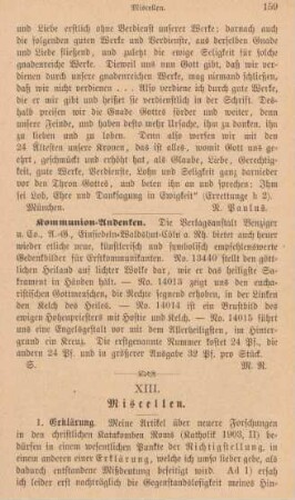 159-160 Miscellen