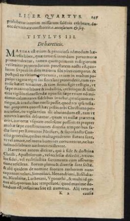 Titulus III. De haereticis.