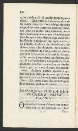 Remarque Sur La Quatorsieme Observation