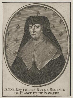 Bildnis der Anne Davtriche de France et de Navarre