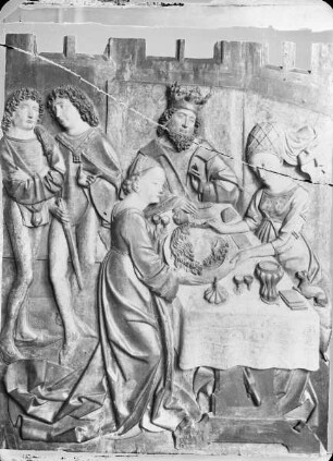 Johannesaltar — Salome überreicht das Haupt des Johannes an ihre Mutter