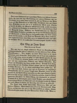 Ein Weg zu Jean Paul