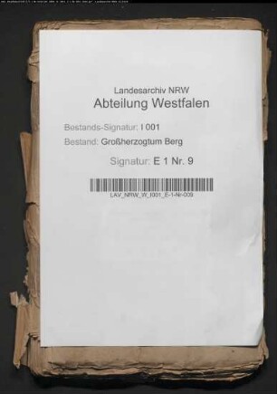 Die alten Schulden der aufgehobenen Klöster Rengering und Vinnenberg
