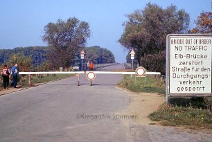 Dömitz: Gesperrte Straßenbrücke