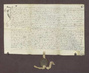 Gültverschreibung des Mathis Frosch zu Enzberg gegenüber den Heiligenpflegern zu Niefern