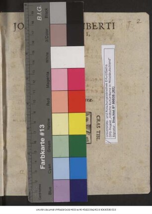Johannis Sauberti Theologi, Umbra