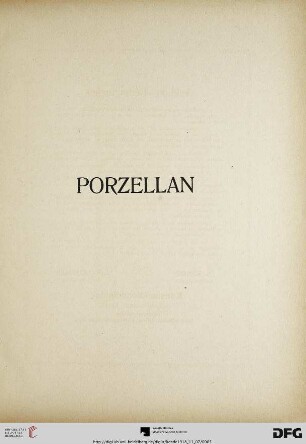 Porzellan (Nr.1-268)
