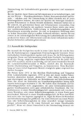 2.1 Auswahl der Stichproben