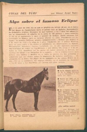 Algo sobre el famoso Eclipse : Cosas del turf