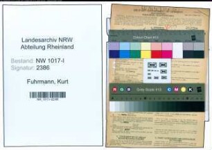 Entnazifizierung Kurt Fuhrmann , geb. 13.08.1921 (Polizeianwaerter)