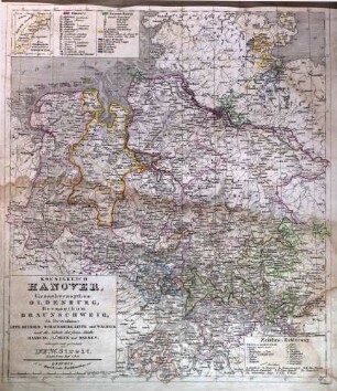 Koenigreich Hannover, Grossherzogthum Oldenburg, Herzogthum Braunschweig, die Fürstenthümer Lippe-Detmold, Schauenburg-Lippe und Waldeck und die Gebiete der freien Städte Hamburg, Lübeck und Bremen