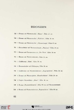 Bronzen (Nr. 788-800)