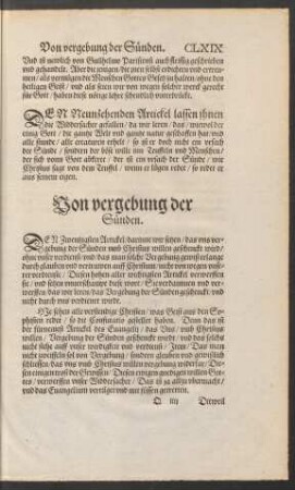 Von vergebung der Sünden.