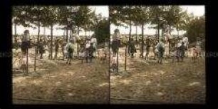 Belebter Spielplatz am Strand, Zoppot