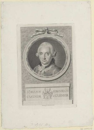 Bildnis des Iohann Heinrich Casimir von Carmer
