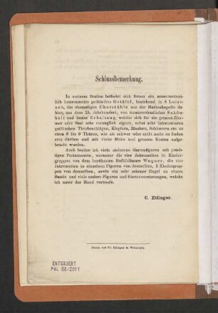 Schlussbemerkung