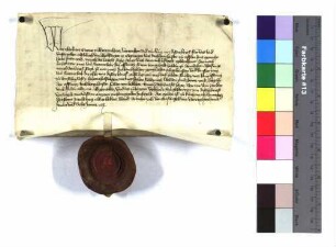 Graf Eberhard von Württemberg verzichtet auf die ihm eingeräumte Öffnung der Feste von Hohenalfingen, nachdem Ulrich von Alfingen zu Göppingen ihm Rechberghausen zu einem offenen Haus gemacht hat.