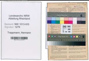 Entnazifizierung Hermann Trappmann , geb. 21.10.1913 (Schlosser)