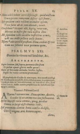 Psalmus XXI. - Psalmus XXX.