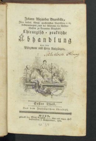 1: Chirurgisch-praktische Abhandlung von der Phlegmone und ihren Ausgängen, Erster Theil