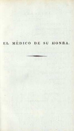 El mécico de su honra