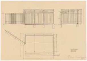 Garten Dr. Frowein, Frankfurt/Main: Pergola, überdacht