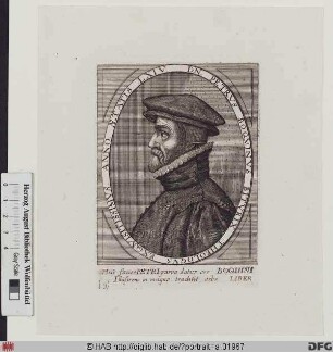 Bildnis Pierre Bouquin (lat. Petrus Boquinus)
