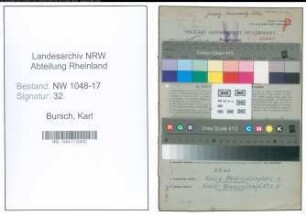 Entnazifizierung Karl Bursch , geb. 08.09.1901 (Buchdrucker)