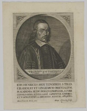 Bildnis des Ioh. Henricus Hottingerus