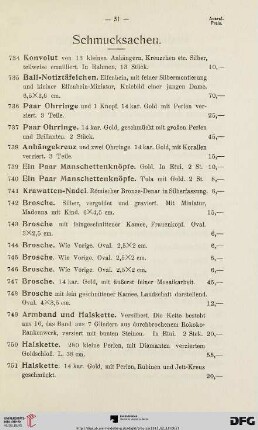 Schmucksachen (Nr. 734-751)