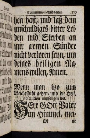 177-188, Wenn man ist zum Beichtstuhl...