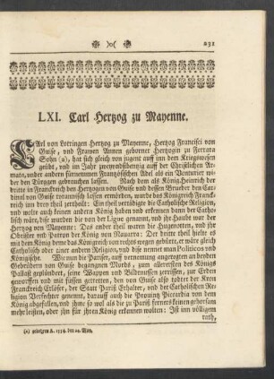 LXI. Carl Hertzog zu Mayenne