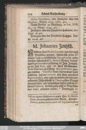 M. Johannes Jentzsch.
