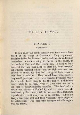 Cecil's tryst : a novel