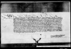 König Ladislaus von Böhmen belehnt Graf Eberhard d. J. mit Beilstein, Lichtenberg und Bottwar durch dieselben Anwälte.
