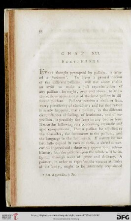 Chap. XVI: Sentiments