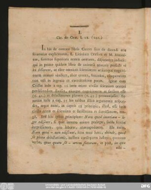 I. Cic. de Orat. I. 58. (246.)