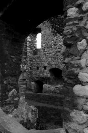 Staufen: Staufener Burg; Mauerfenster und Nischen