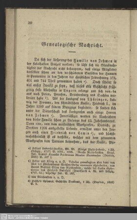 Genealogische Nachricht