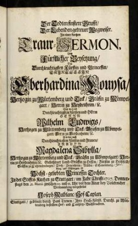 1-18, Traur-Sermon...