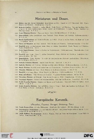Europäische Keramik (Nr. 1348-1480)