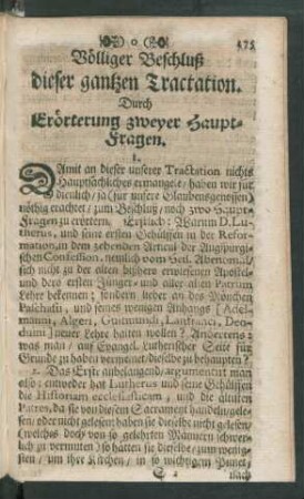 Völliger Beschluß dieser gantzen Tractation ...
